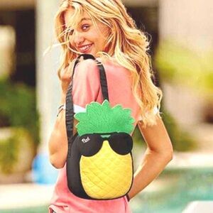 Victorias Secret Pink LIMITED EDITION Beach TOTE Bag PINEAPPLE Cooler NWOT